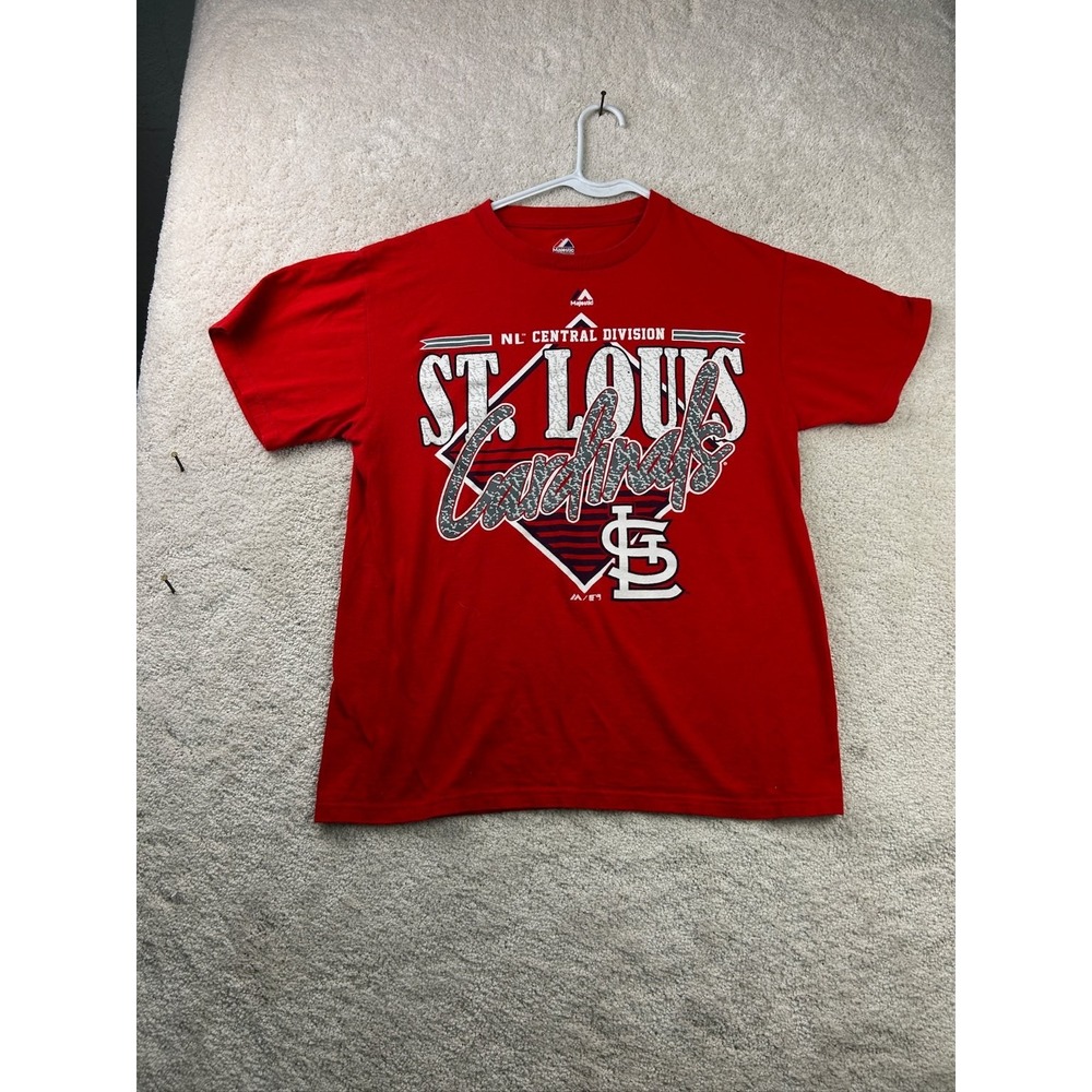 Majestic St. Louis Cardinals Men's T-Shirt Red Medium Cotton